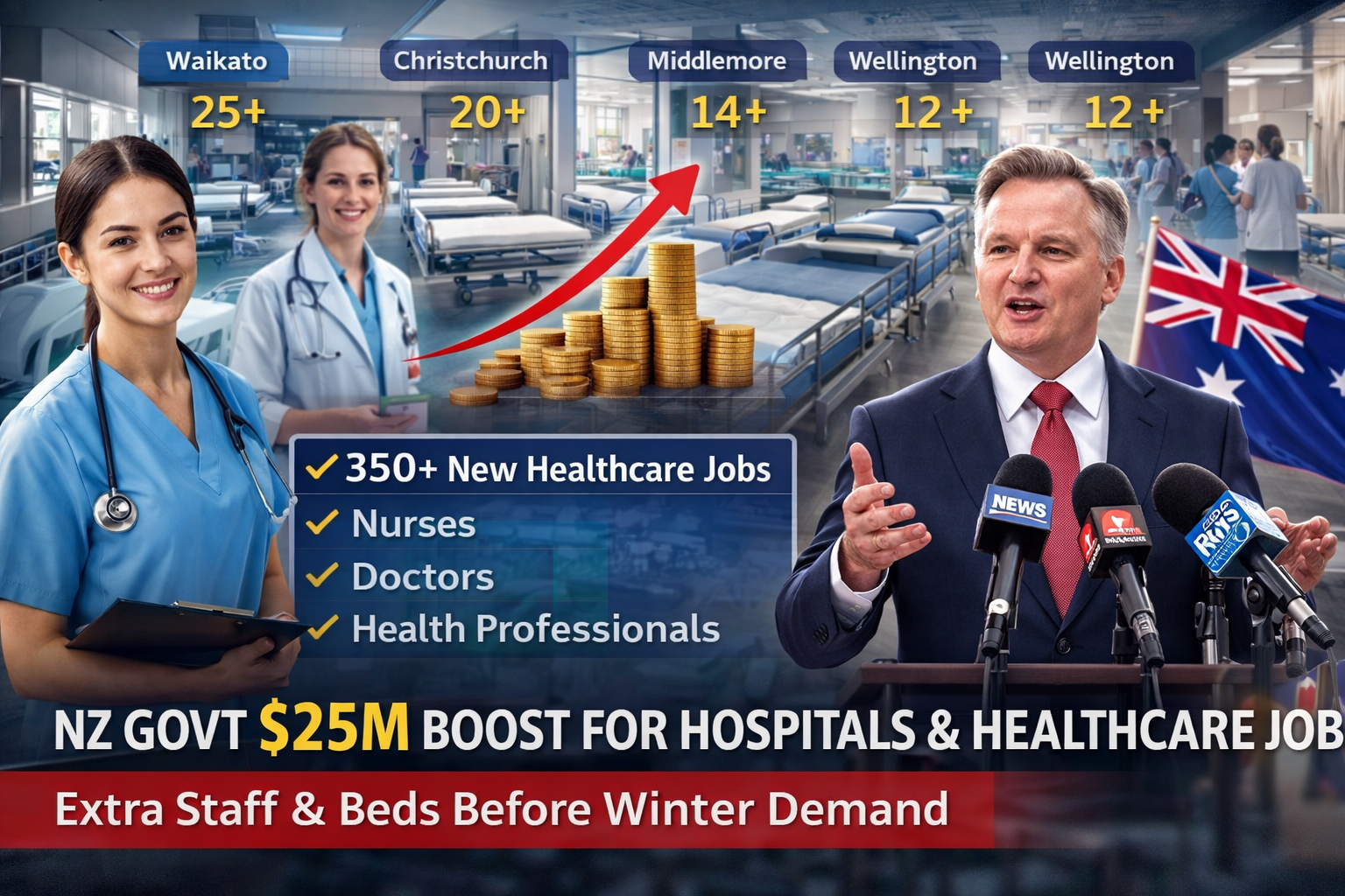 New Zealand Government Announces $25M Boost for Hospitals: What It Means for Healthcare Careers