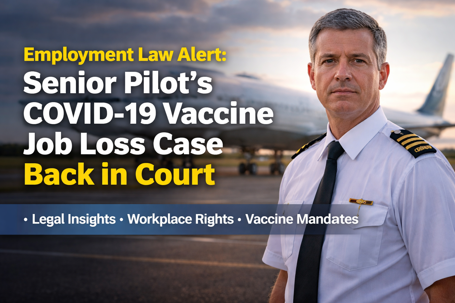 Employment Law Alert: Senior Pilot’s COVID‑19 Vaccine Job Loss Case Returns to Court — Key Lessons for Employers, Students & Jobseekers