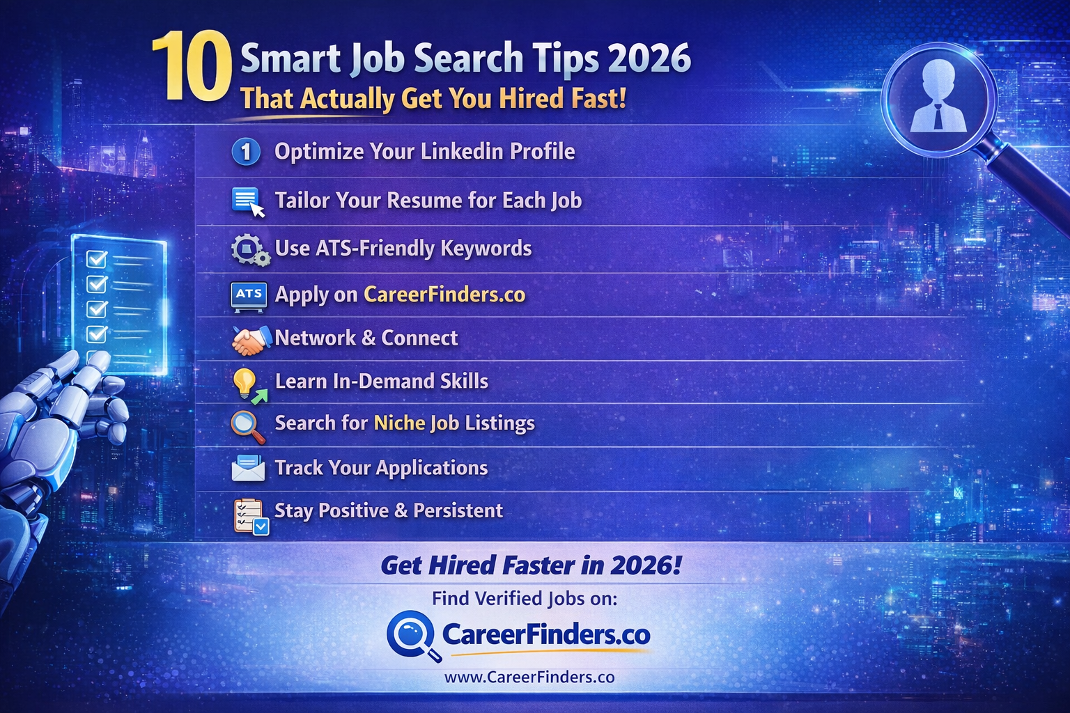 Smart Job Search Tips Every Job Seeker Needs in 2026 (Get Hired Faster)